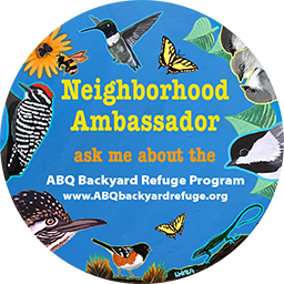 Logo for the ABQ Backyard Refuge Program Neighborhood Ambassadors