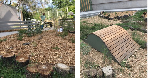 playscape at Explora! pocket garden